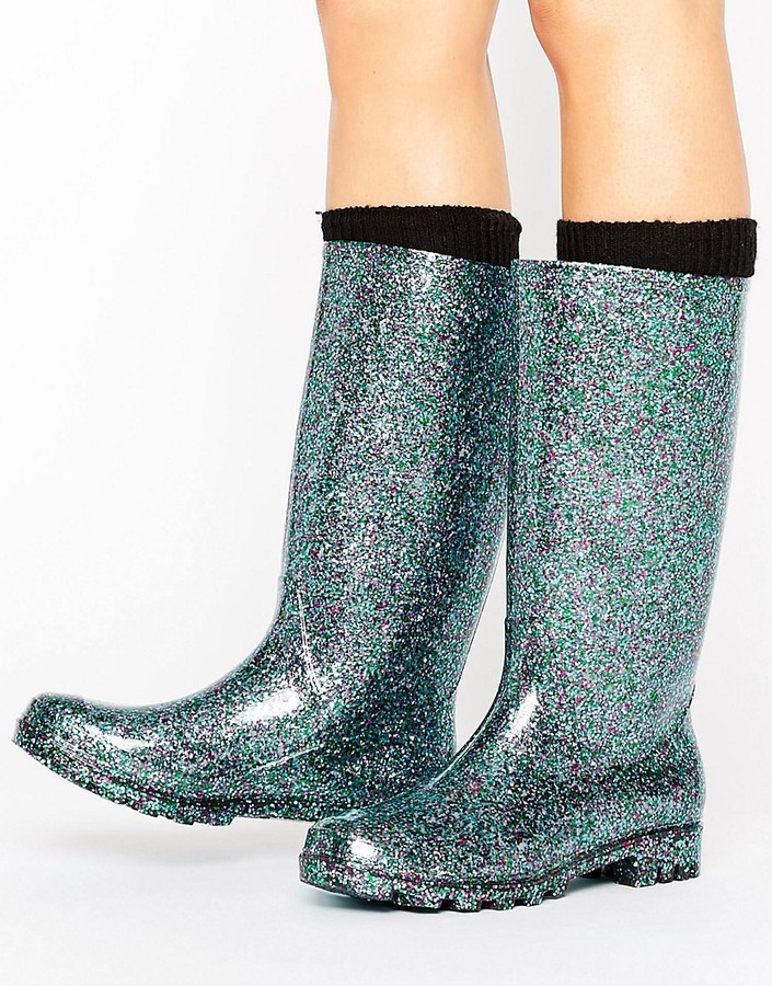 womens sparkly wellies