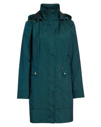 Cole Haan Signature Back Bow Packable Hooded Raincoat