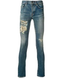 Saint Laurent Skinny Ripped Jeans