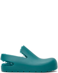 Teal Rubber Loafers