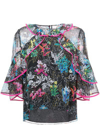 Peter Pilotto Floral Ruffled Blouse
