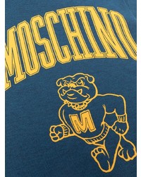 Moschino Logo Print Fine Knit Scarf
