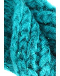 Missguided Anina Sequin Detail Snood In Teal