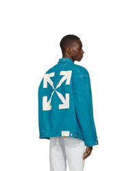 Off-White Blue Denim Arrows Jacket