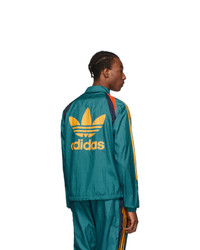 Bed J.W. Ford Green And Multicolor Adidas Originals Edition Bench Jacket