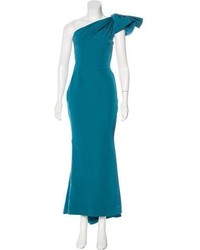 Carolina Herrera Silk Blend Evening Dress
