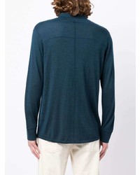 N.Peal Long Sleeved Cashmere Silk Shirt