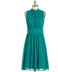 East Concept Fashion Ltd Windy City Dress In Teal