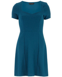 Dorothy Perkins Teal Sweetheart Fit And Flare Dress