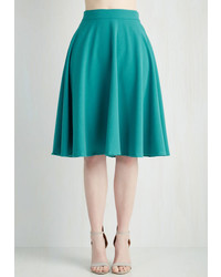 Rock Steadysteady Clothing In Bugle Joy Skirt In Teal