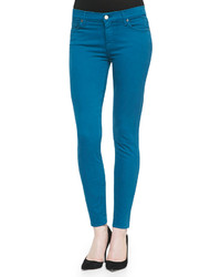 7 For All Mankind Slim Illusion Pdf Brights Skinny Jeans Nautical Teal