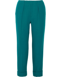 Roland Mouret Carillon Wool Crepe Tapered Pants