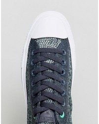 Converse Chuck Taylor All Star Ii Hi Sneakers In Green Knit 155733c