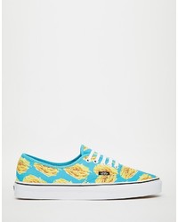 Vans Late Night Pack Authentic Fries Sneakers In Blue V4mkifb
