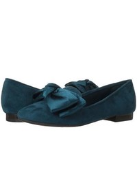 Nine West Luxah Slip On Shoes Bluegreen Suede