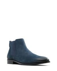 Teal Suede Chelsea Boots