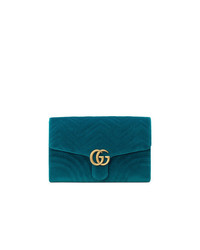 Gucci Gg Marmont Velvet Clutch