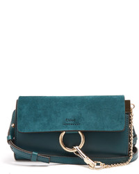 Chloé Chlo Faye Mini Leather And Suede Cross Body Bag