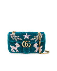 Gucci Gg Marmont Embellished Shoulder Bag