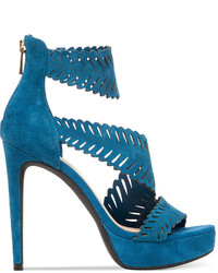 Jessica Simpson Azure Feathered Platform Dress Sandals