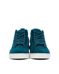 Christian Louboutin Blue Louis Orlato High Top Sneakers