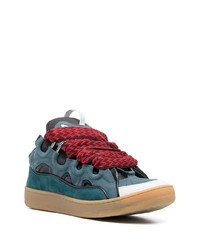 Lanvin Curb Zigzag Laces Sneakers