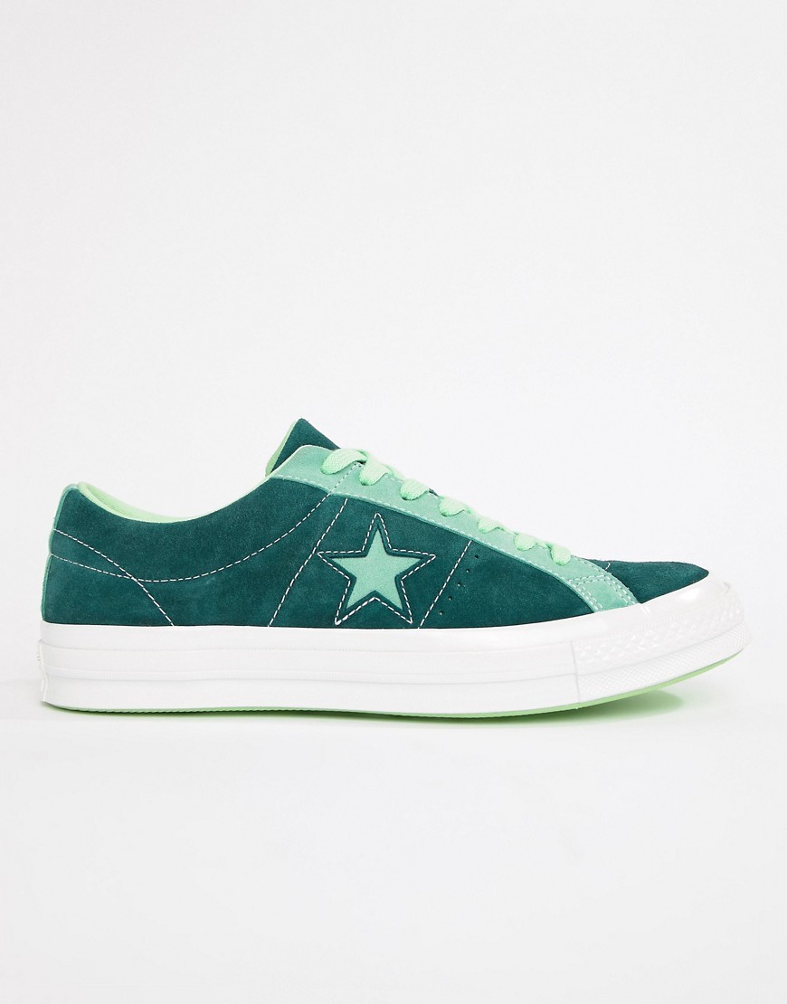 Converse Star Ox Plimsolls In Green 161614c, $73 | Lookastic