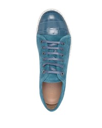 Lanvin Round Toe Lace Up Sneakers