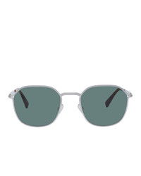 Mykita Silver And Green Lite Felix Sunglasses