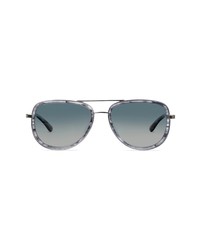 CHRISTOPHER CLOOS St Barths 53mm Polarized Aviator Sunglasses In Sapphireblue Fade At Nordstrom