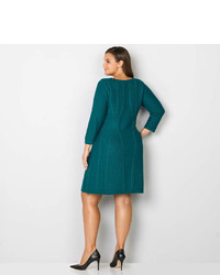 Avenue Cable Trim Sweater Dress