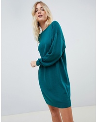 ASOS DESIGN Jumper Dress With Scoop Back In Eco Yarn