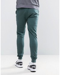 Asos Skinny Joggers With Wash In Green