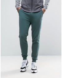 Asos Skinny Joggers With Wash In Green