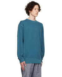 BOSS Blue Cotton Sweatshirt