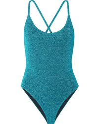Caroline Constas Delfina Stretch Lurex Swimsuit