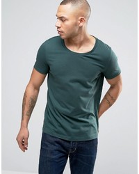 Asos Scoop Neck T Shirt In Green