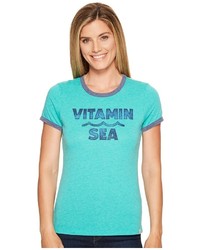 Life is Good Vitamin Sea Sweet Ringer Tee T Shirt