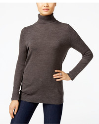 JM Collection Button Cuff Turtleneck Sweater Only At Macys