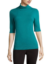 Liz Claiborne Elbow Sleeve Turtleneck Pullover Sweater Talls
