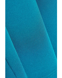 Golden Goose Deluxe Brand Iman Stretch Satin Turtleneck Top Bright Blue