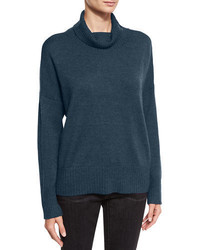 Eileen Fisher Lush Merino Boxy Turtleneck Sweater