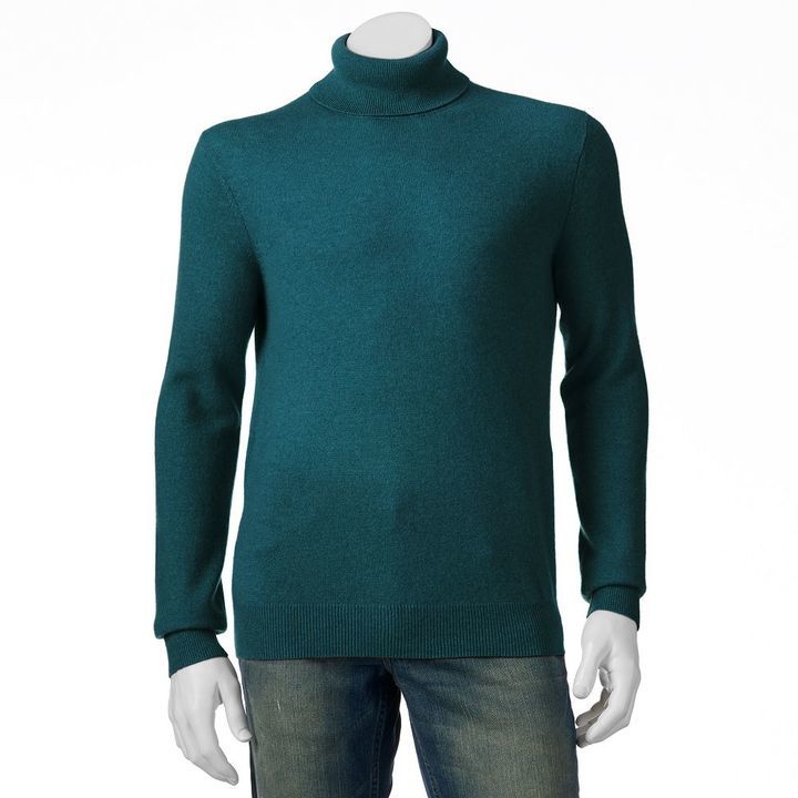 Marc Anthony Classic Fit Solid Cashmere Turtleneck Sweater, $160 | Kohl ...