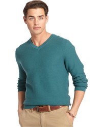 Izod V Neck Fine Gauge Sweater