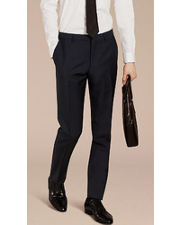 Burberry Slim Fit Wool Mohair Trousers