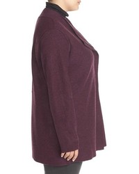 Eileen Fisher Plus Size Shaped Lightweight Boiled Wool Jacket