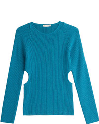 Emilia Wickstead Wool Pullover With Cut Out Sides