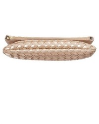 Sole Society Marlee Woven Clutch Blue