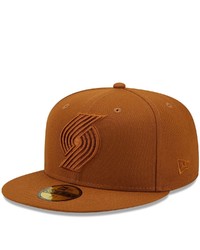 New Era Brown Portland Trail Blazers Color Pack 59fifty Fitted Hat