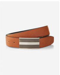 Express Micro Textured Brushed Center Plaque Reversible Belt